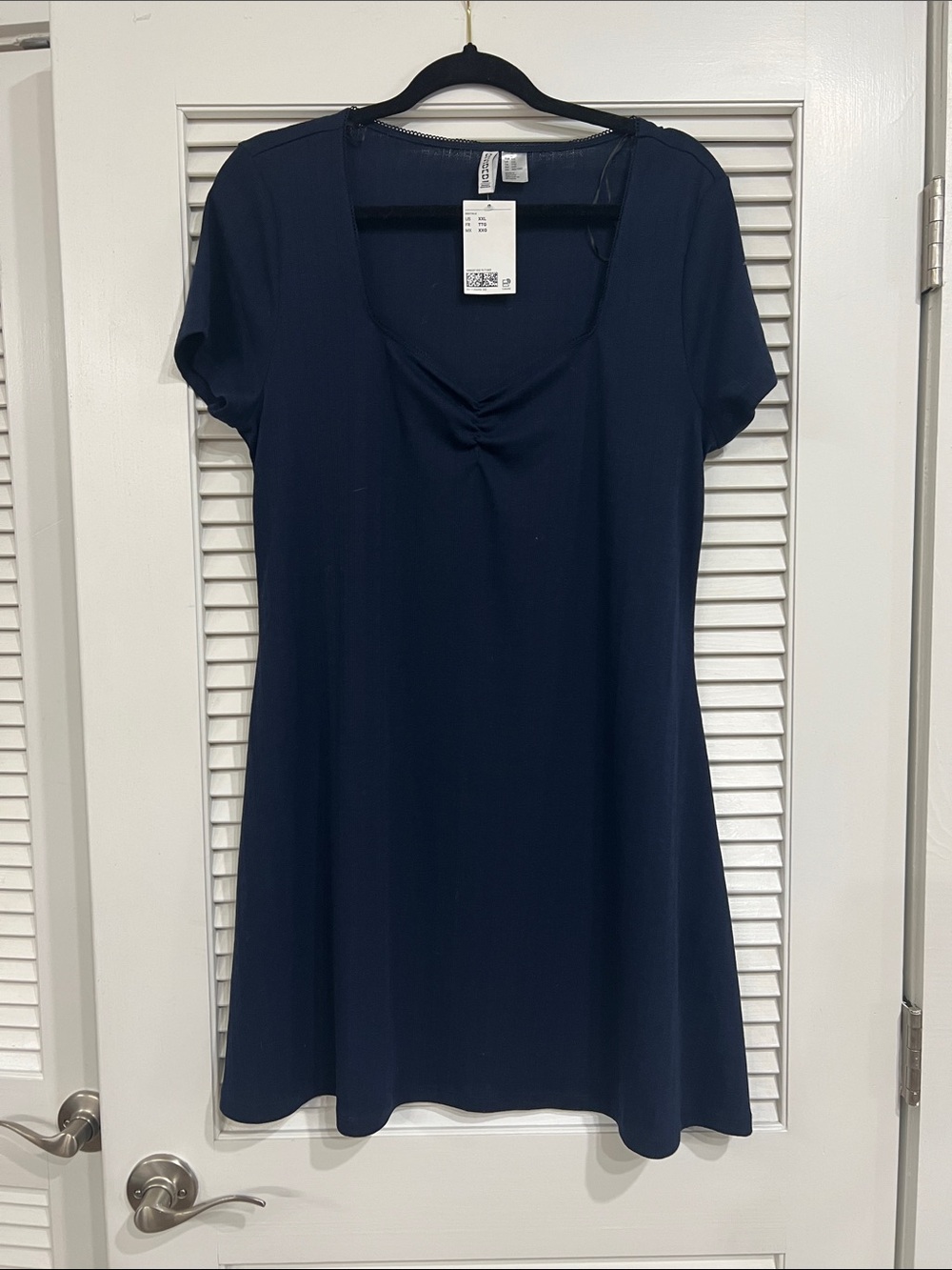 H&M Navy Basic Crewneck Top